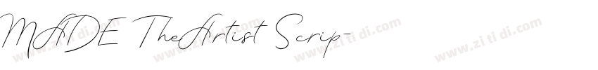 MADE TheArtist Scrip字体转换